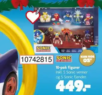 BR Leker SONIC 10-pak figurer tilbud