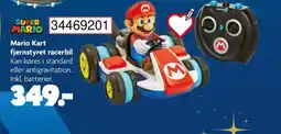 BR Leker SUPER MARIO Mario Kart fjernstyret racerbil tilbud