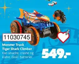 BR Leker Monster Truck Tiger Shark Climber tilbud