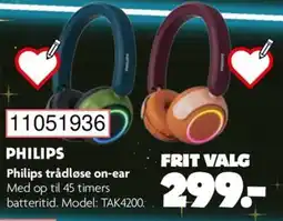 BR Leker PHILIPS Philips trådløse on-ear tilbud