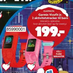 BR Leker GARMIN. Garmin Vivofit Jr. 2 aktivitetstracker til børn tilbud