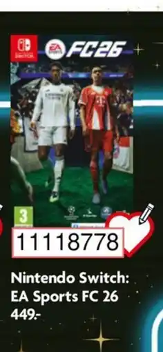 BR Leker Nintendo Switch: EA Sports FC 26 tilbud