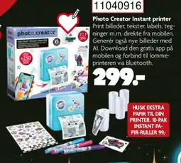 BR Leker Photo Creator Instant printer tilbud