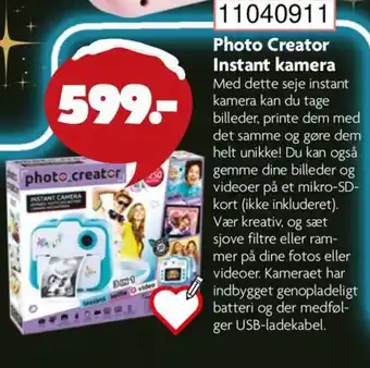BR Leker Photo Creator Instant kamera tilbud