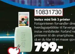 BR Leker Instax mini link 3 printer tilbud