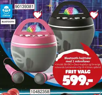 BR Leker Bluetooth-højttaler med 2 mikrofoner tilbud