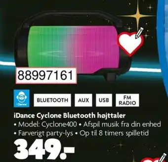 BR Leker iDance Cyclone Bluetooth højttaler tilbud