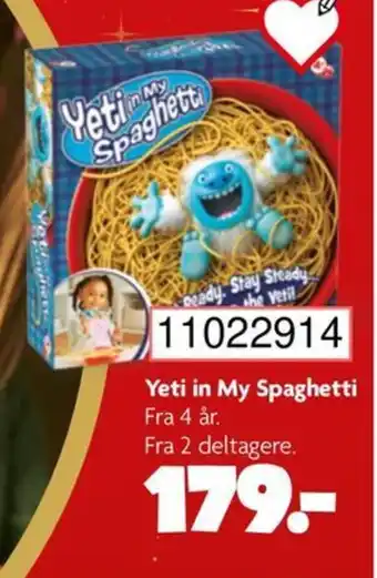 BR Leker Yeti in My Spaghetti tilbud