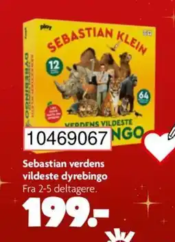BR Leker Sebastian verdens vildeste dyrebingo tilbud