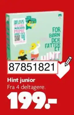 BR Leker Hint junior tilbud