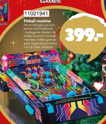 BR Leker Pinball maskine tilbud