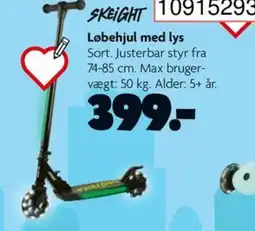 BR Leker SKEIGHT Løbehjul med lys tilbud