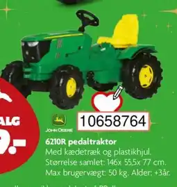 BR Leker JOHN DEERE 6210R pedaltraktor tilbud
