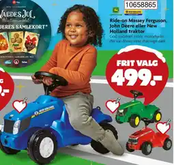 BR Leker Ride-on Massey Ferguson, John Deere eller New Holland traktor tilbud