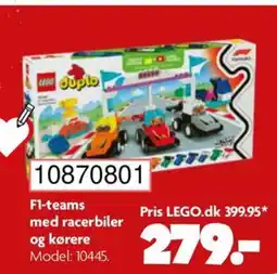 BR Leker F1-teams med racerbiler og kørere tilbud