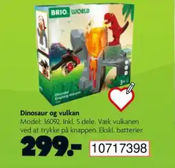 BR Leker Dinosaur og vulkan tilbud