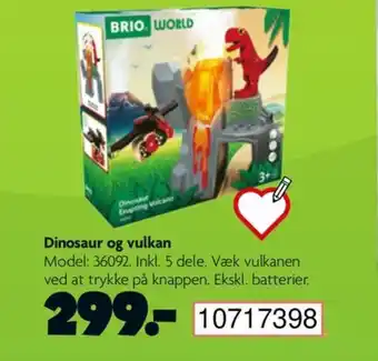 BR Leker Dinosaur og vulkan tilbud