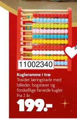 BR Leker Kugleramme i træ tilbud