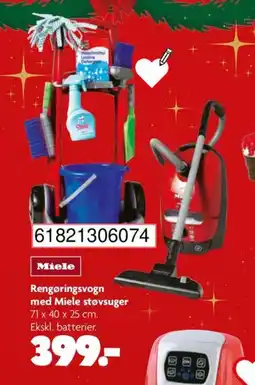 BR Leker Miele Rengøringsvogn med Miele støvsuger tilbud