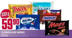 Europris SJOKOLADE MINIS, NOK 59.9 tilbud