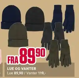 Europris LUE OG VANTER tilbud