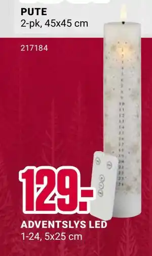 Europris ADVENTSLYS LED, NOK 129 tilbud