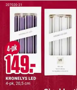 Europris KRONELYS LED, NOK 149 tilbud