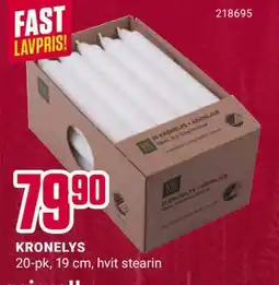 Europris KRONELYS, NOK 79.9 tilbud