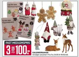 Europris KALENDERGAVER, Medlemspris tilbud