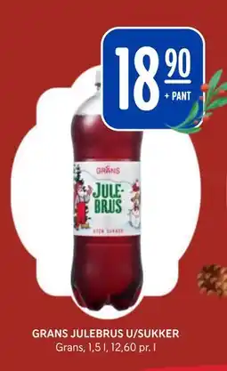 Rema 1000 GRANS JULEBRUS U/SUKKER, NOK 18.9 tilbud