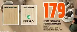 Obs Bygg PERGO TRONDHEIM 1-STAV LAMINATGULV, NOK 179 tilbud