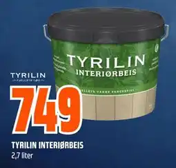 Obs Bygg TYRILIN INTERIØRBEIS, NOK 749 tilbud