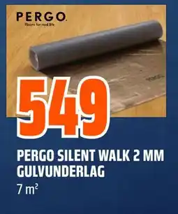 Obs Bygg PERGO SILENT WALK 2 MM GULVUNDERLAG, NOK 549 tilbud