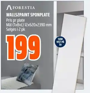 Obs Bygg WALLS2PAINT SPONPLATE, NOK 199 tilbud