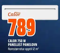 Obs Bygg CALOR 750 W PANELLIST PANELOVN, NOK 789 tilbud