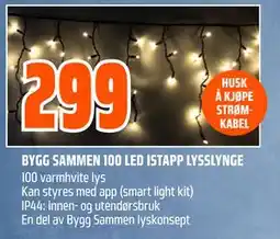 Obs Bygg BYGG SAMMEN 100 LED ISTAPP LYSSLYNGE, NOK 299 tilbud