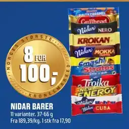Coop Obs NIDAR BARER, NOK 100 tilbud