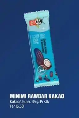 Coop Obs MINIMI RAWBAR KAKAO, NOK 10 tilbud