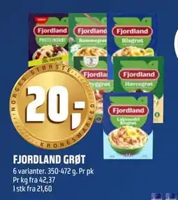 Coop Obs FJORDLAND GRØT, NOK 20 tilbud