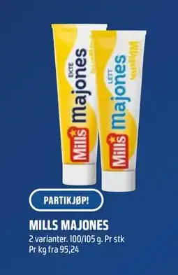 Coop Obs MILLS MAJONES, NOK 10 tilbud