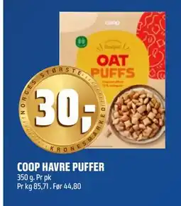 Coop Obs COOP HAVRE PUFFER, NOK 20 tilbud