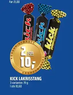 Coop Obs KICK LAKRISSTANG, NOK 10 tilbud