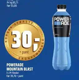 Coop Obs POWERADE MOUNTAIN BLAST, NOK 30 tilbud
