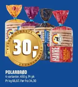 Coop Obs POLARBRØD, NOK 20 tilbud
