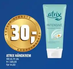 Coop Obs ATRIX HÅNDKREM, NOK 30 tilbud