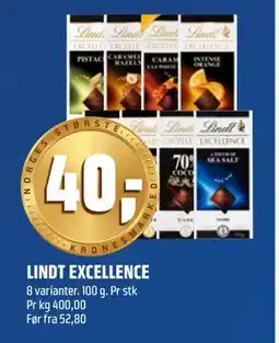 Coop Obs LINDT EXCELLENCE, NOK 40 tilbud