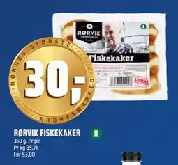 Coop Obs RØRVIK FISKEKAKER, NOK 30 tilbud