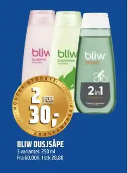 Coop Obs BLIW DUSJSÅPE, NOK 30 tilbud