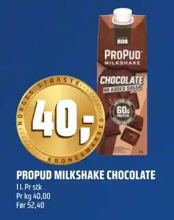 Coop Obs PROPUD MILKSHAKE CHOCOLATE, NOK 40 tilbud