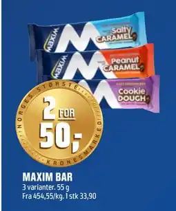 Coop Obs MAXIM BAR, NOK 50 tilbud